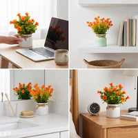 Mini Artificial Lavender Potted Plants with Hemp Rope