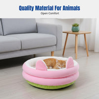 Hooded Pet Bed Throughout the Year Use Hooded Burrow Bed Semi-Enclosed Design Pet Bed for Small Dogs, Young Felines, Indoors, Living Room