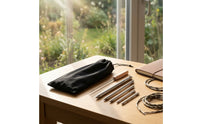 rope splicing tool kit with Wooden Handle Paracord Threading Tool with Pouch Smooth Paracord Threader Set for Crafters