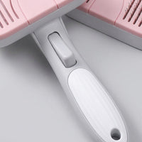 Hair Brush for Cats and Pet Hair Remover, Stainless Steel Dog Brush for Dog Grooming, Self Cleaning Slicker for Cat Grooming, Release Button