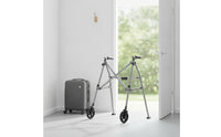 Non-Slip Folding Mobility Aid with Wheels Adjustable Height Four-Wheeled Mobility Aid Compact Walking Aid Lightweight for Seniors, Elderly, Travel