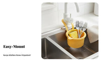 Faucet Hanging Drain Basket Space Saving Hanging Sink Basket Faucet Mount Colander Easy to Clean Kitchen Sink Food Catcher
