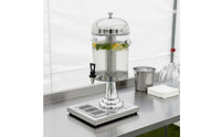 Juice Dispenser Keeps Drinks Chilled Juice Dispenser with Drips Tray Clear Body for Hotel