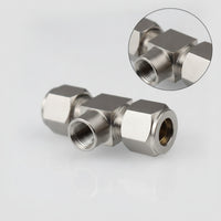 Tee Fitting with Female Thread Hexagonal 3-Way Connector Compact for Spray Lines