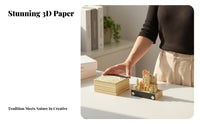 Creative Gift 3D Art Calendar Desktop Decoration Tear-Away Paper Sculpture Unique Design for Students, Adults, Study Room, Bedroom