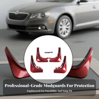 Electric Sedan Mud Flaps Easy Installation Front and Rear Wheel Mud Flaps Custom Fit Front Rear Mudflaps for Rainy Conditions, Winter Driving