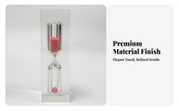 Creative Gift Colorful Water Timer No Batteries Required Calming Sensory Hourglass Mesmerizing Visual Effect for Adults, Kids, Home, Bedroom