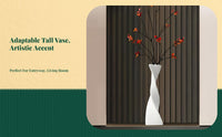 Tall Modern Resin Vase, Luxury Home Decor Accent