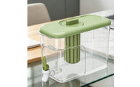Leak-Proof Seal Portable Beverage Container with Tap High Temperature Resistant Refrigerator Drink Dispenser with Faucet Single-Hand