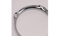 6 Inch Drum Hoop Polished Drum Hoop with 4 Holes Silver Hardware for Drummers