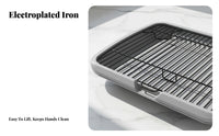 Indoor Pet Toilet Keeps Paws Clean Dog Toilet Tray with Grate Puppy Housebreaking Tray Non-Slip Dog Litter Pan with Mesh