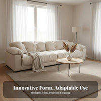 Cumulus Sofa Elephant Ear Armrests Living Room Furniture Modern Minimalist aesthetic Couch for Apartment Dwellers, Families, Small Spaces, Lounge Area, Home