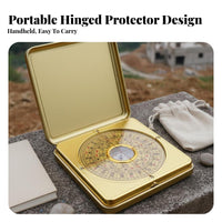 Traditional Design Luopan Compass Vintage Design Chinese Feng Shui Compass Navigational Instrument for Professionals, Spiritual Individuals, Outdoor, Hiking, Travel, Office