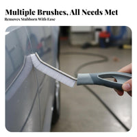 Car Crevice Cleaning Tool Versatile Car Detailing Brush Sturdy Bristles Wheel Cleaning Brush for Professional Cleaners, Men, Garage, Motorcycles