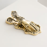 Hand Shaped Journal Clip Ornate Drop-Shaped Paperclip Shiny Clips for Scrapbooking