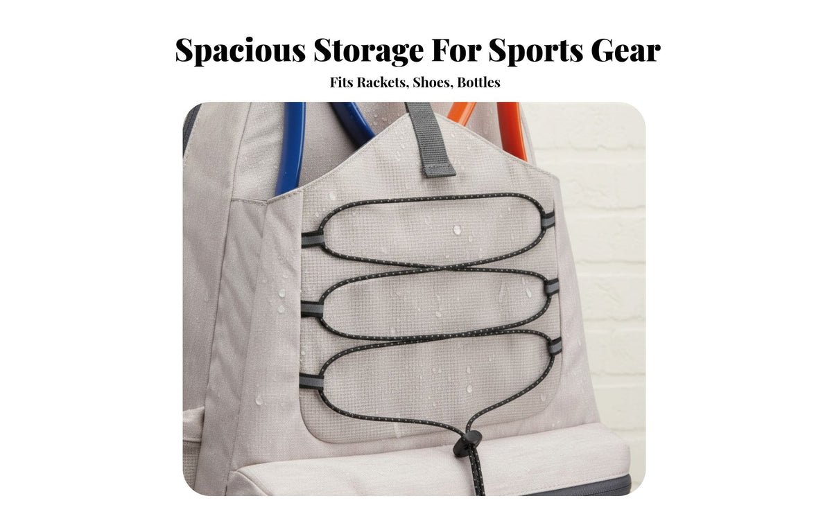 Racket Sport Backpack Large Capacity Badminton Bag Pickleball Bag Lightweight Racket Sport Racket Backpack Padded Rear