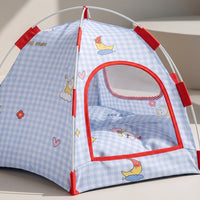 Cushioned Hexagonal Pet Tent Breathable Pet Tent with Cushion Indoor Supportive for Cats, Patio