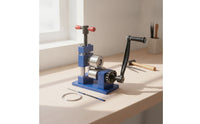 Benchtop Band and Bracelet Bending Machine Compact Hand Crank Bracelet Bender Metal Jewelry Bender with Rollers Versatile for Jewelers, Hobbyists, Makers, Workshops, Studios