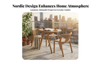 3 Pieces Wall-Hugging Design drop-down flap Table and Chair Set Extendable surface Kitchen set Space-Saving Household Furniture sturdy Construction for Small Apartment Dwellers, Individuals, Students, Balcony, Dining Room, comfortable dining corner