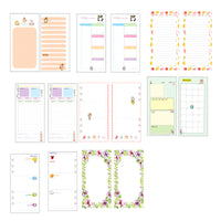 A5/A6 6-Hole Loose Leaf Refill Pages for Notebooks - Cartoon Design, Colorful Inserts for Planners and Diaries
