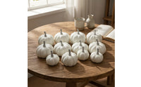12 Pieces artificial pumpkins Autumnal Pumpkins Indoor and Outdoor Fake Pumpkin for Party Planners, Halloween, Table Centerpiece