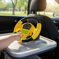 Steering Wheel Toy with Large Base Compact Kids Steering Wheel Toy for Young Children, Little Drivers, Car Rides, Nursery