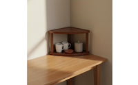 Space Saving 2 Tier Corner Shelf Multi Purpose Corner Display Shelf Unobstructed Design Triangle Desk Organizer Easy to Clean for Dressing Table, Entryway