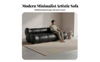 Segmented Cylinder Sofa Minimalist Aesthetic Living Room Furniture Elegant Appearance Lounge Seating for Young Adults, Homeowners, Reception Area