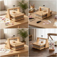 Wooden Flower Presser DIY Flower Presser with Hand Knob Absorbent for Crafters