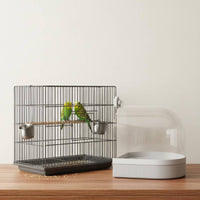 Easy to Clean External Bird Bath No Leak Bird Bathing Tub Allall-Purpose Pet Supply Multi-Use for Parrots, Small Birds