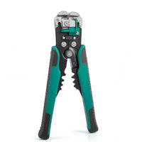 Wire Stripper and Crimping Tool Spring-Loaded Wire Stripper with Crimper Multifunctional Stripping Crimping Pliers Textured-Grip