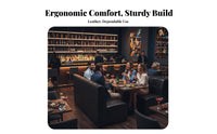 Commercial Grade Upholstered Banquette, Table, and Chair Combo Tufted supportrest Design Restaurant Furniture Modern utilitarian design Cafe Booth Set for Bar Managers, Lounge, eatery