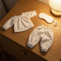 3-Piece Doll Pajama Set Tapered Legs Doll Pajama Outfit Soft Material Toy Apparel