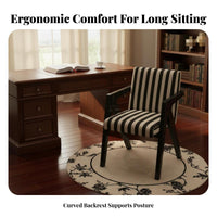 durable Wood Frame Single study Armchair mid-centurymid-century-era Modern Design V-Leg Cane Chair Ergonomic Lounge Seat Sturdy Construction for Readers, Adults, Homeowners, Study Room, Bedroom, Home Office