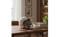 Football Helmet Ornament Handcrafted Metal Helmet Decor Vintage Sculpture for Game Room, Desk, Office
