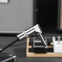 Right Angle Guitar Cable Noise Resistance Straight to Right Angle Cable Unbalanced Unbalanced Audio Gear for Studio, Rehearsal