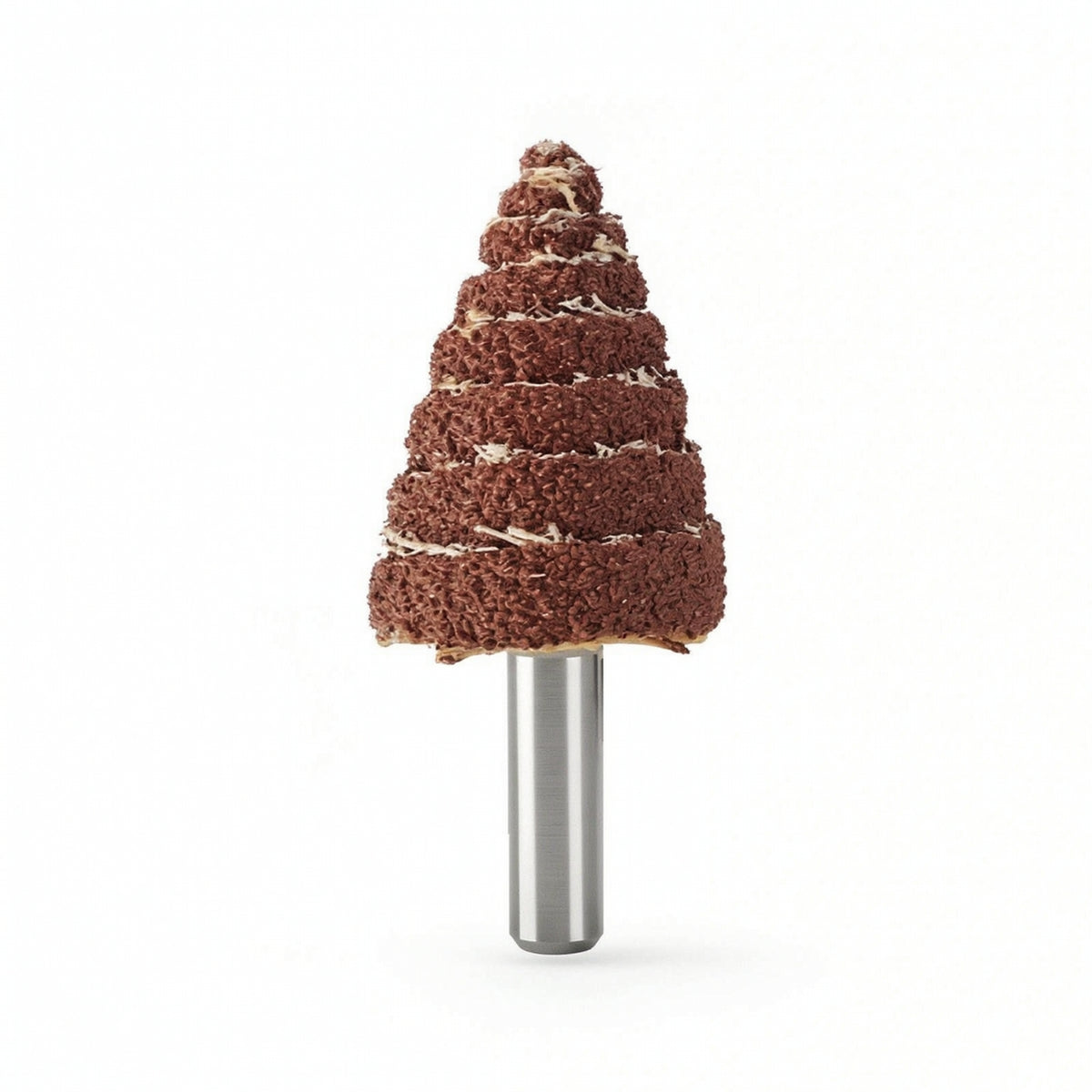 50 Pieces Sandpaper Bits Polishing Conical Grinding Head with 6 Mm Shank Smooth Conical Sanding Cone with Shank for Craftsmen, Metalworking