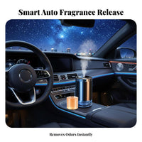 Drink Container Holder Aroma Dispenser Odor Removal Car Accessory Celestial Projection Light 5 Adjustable Modes for Parents