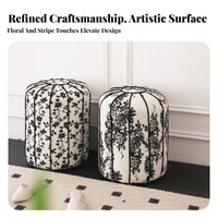 Multi-Functional Vanity Stool Retro design Woven Top Vanity Stool adaptable Small Bench Elegant Design for Women, Adults, Homeowners, boudoir, Bedroom, Entryway