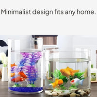 Thick glass cylinder vase
