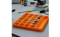 Silicone Organizer Tray Flexible Silicone Parts Tray Parts Organizer with Compartments Easy-to-Clean Low-Height for Technicians