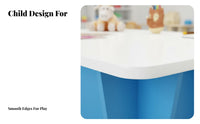 Childrens Sand Table Versatile Construction Block Table children's Furniture for Preschoolers, Young Children, Shopping Mall, Playroom, Kindergarten