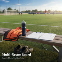 Double-Sided Futsal Strategy Board Includes Marker Pen Portable Soccer Board Lightweight for Training Sessions, Sideline, Game Day