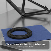 100 Meters Cycle Brake Outer Universal Fit Rough-Terrain Cycle Brake Line Housing Low Friction Liner Bike Gear Cable Housing for DIY Enthusiasts
