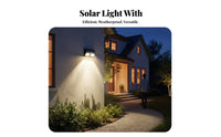 Waterproof Solar Motion Sensor Wall Light Energy Saving Outdoor Solar Wall Light Easy Installation for Garden, Pathway, Garage