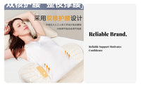 Breathable Waist Support Sleeping Cushion Formaldehyde-Safe Latex Pillow Adjustable Height for Side Sleepers, Seniors, Bed, Home, Car