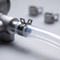 2 Pieces Transparent Brake Bleeder Hose Kit Flexible Brake Bleeder Hose with Check Valve Leak-Proof Long-Lasting for Garage