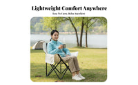 Foldable Moon Chair lightweight foldable Outdoor Chair Lightweight Folding Seat Comes with Carry Bag for outdoor mealkers, supportpackers, Camping, Fishing, outdoor meal, Hiking