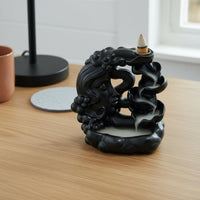 Moon Goddess Backflow Incense Burner Celestial Scent Dispenser Resin Waterfall Scent Dispenser Decorative Home Decor for Office