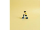 1/64 Scale Pedal Cycle Kid Figurine Hand-Painted Miniature Cyclist Tiny Decor for Dioramas